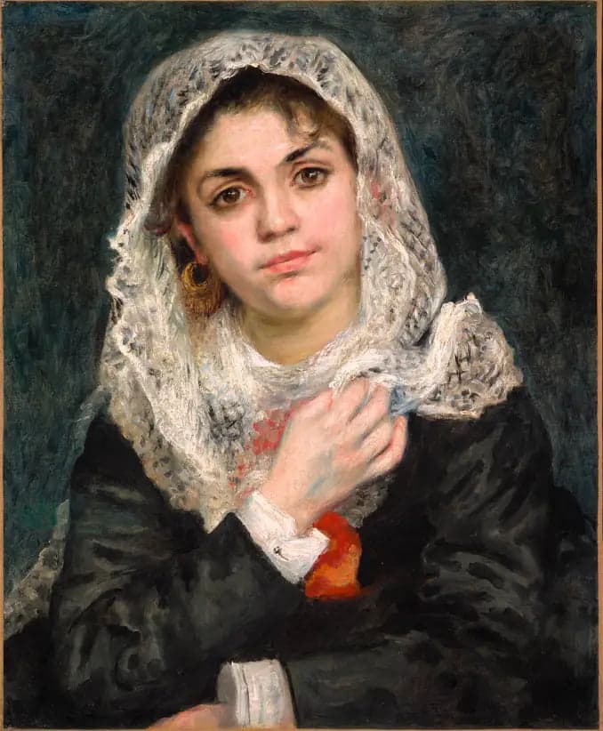Woman in a White Shawl - Pierre