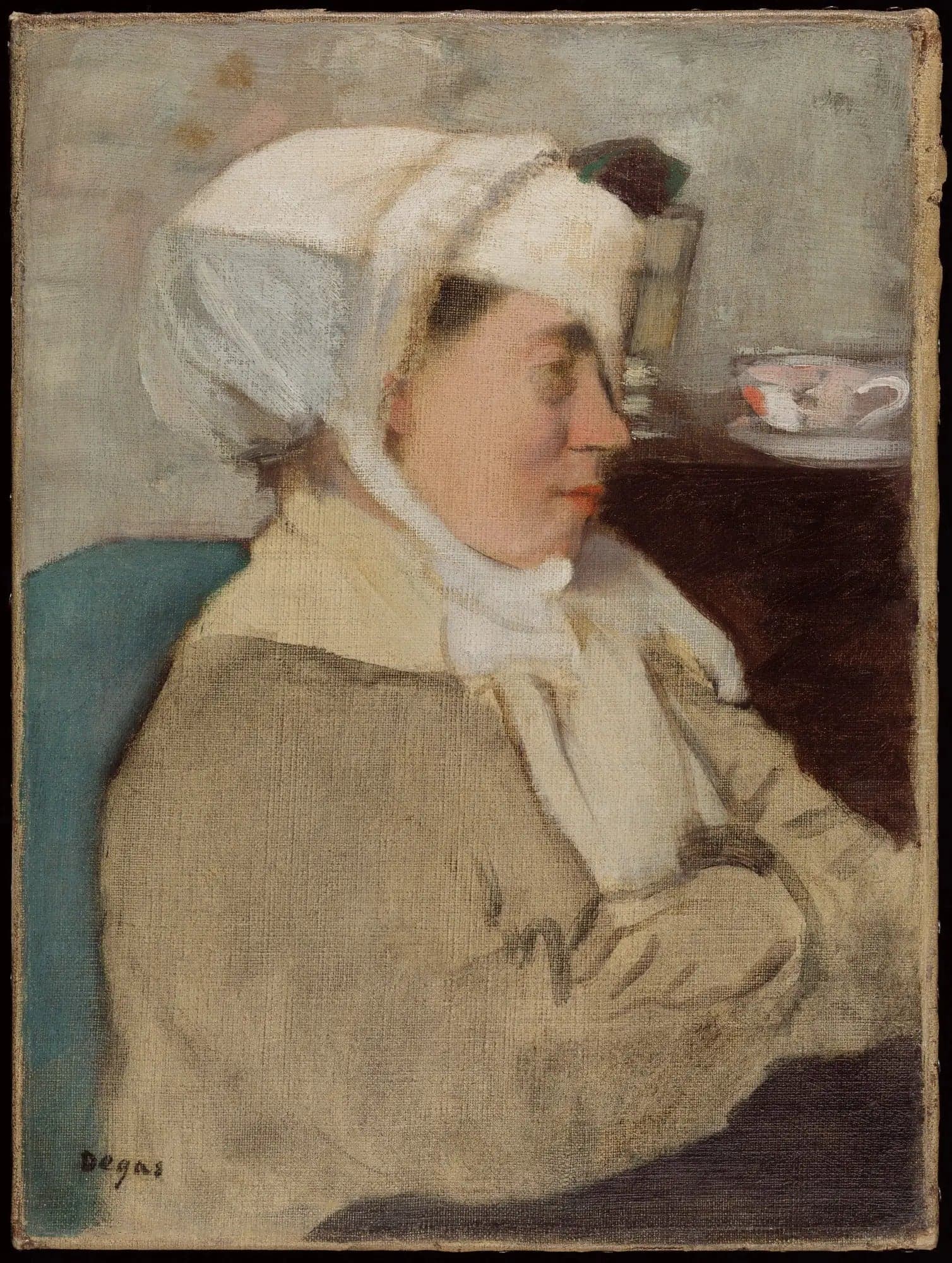 Woman with a Bandage