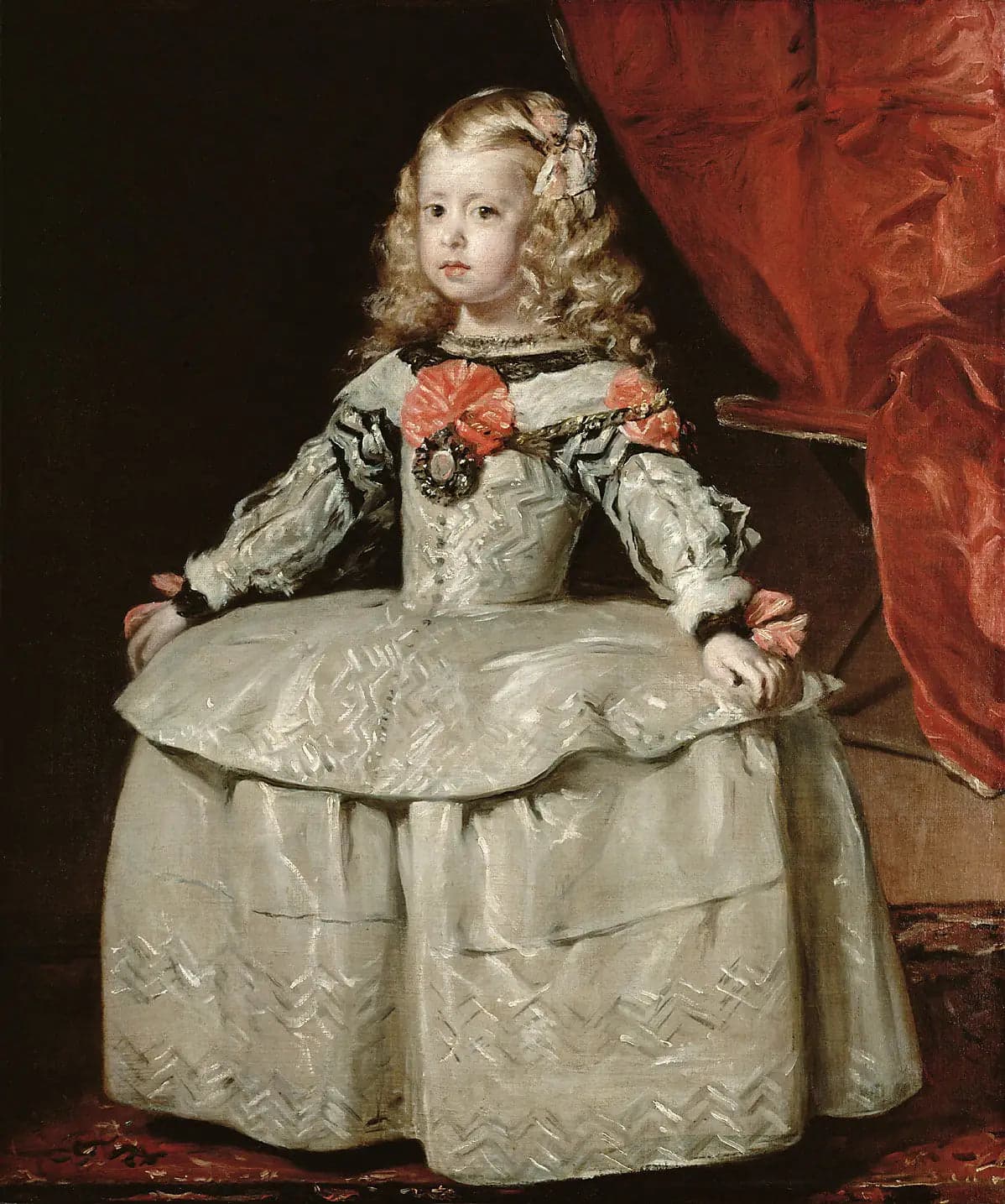 Infanta Marguerite in a white dress