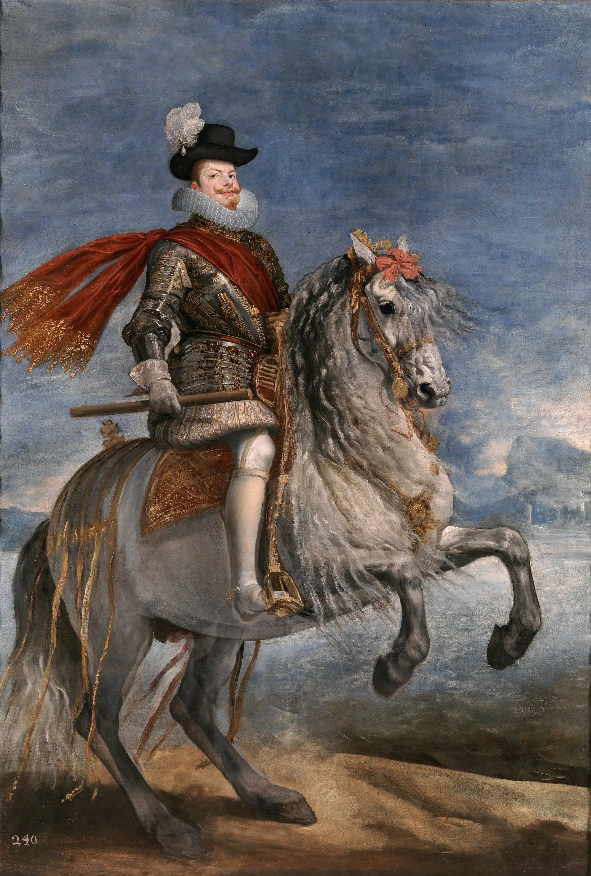 Philippe III on horseback