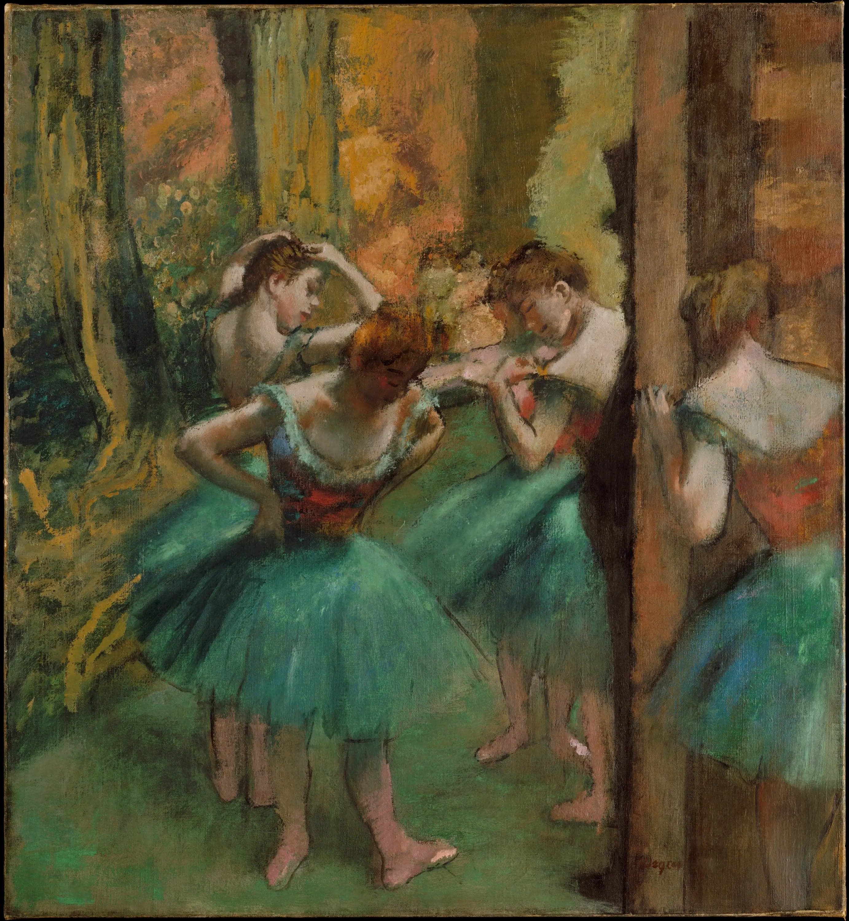 Dancers, Roses and Greens
