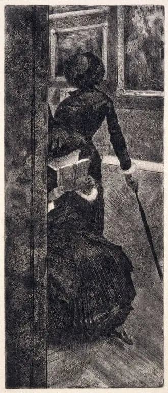 Mary Cassatt at the Louvre: Painting