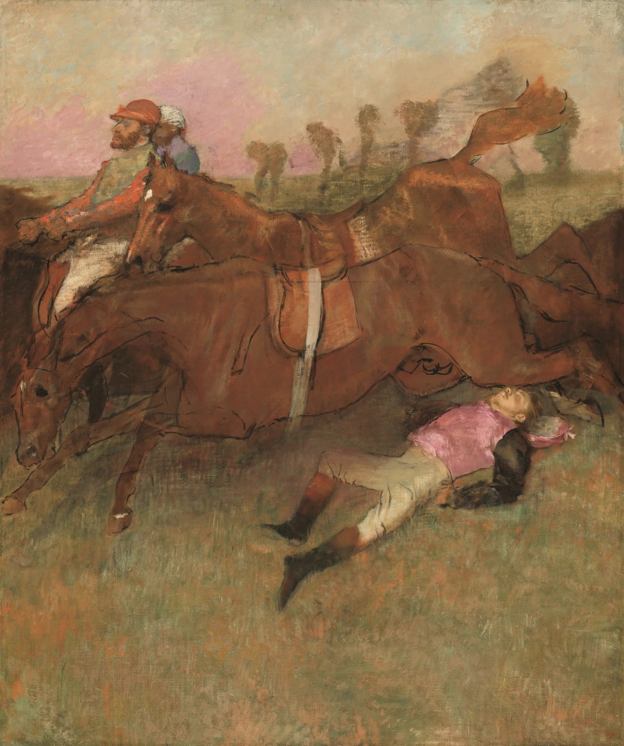 Scene of the Steeplechase: The Fallen Jockey