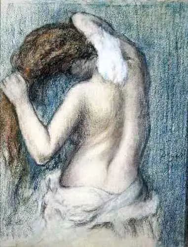 Woman Drying Herself After Bath