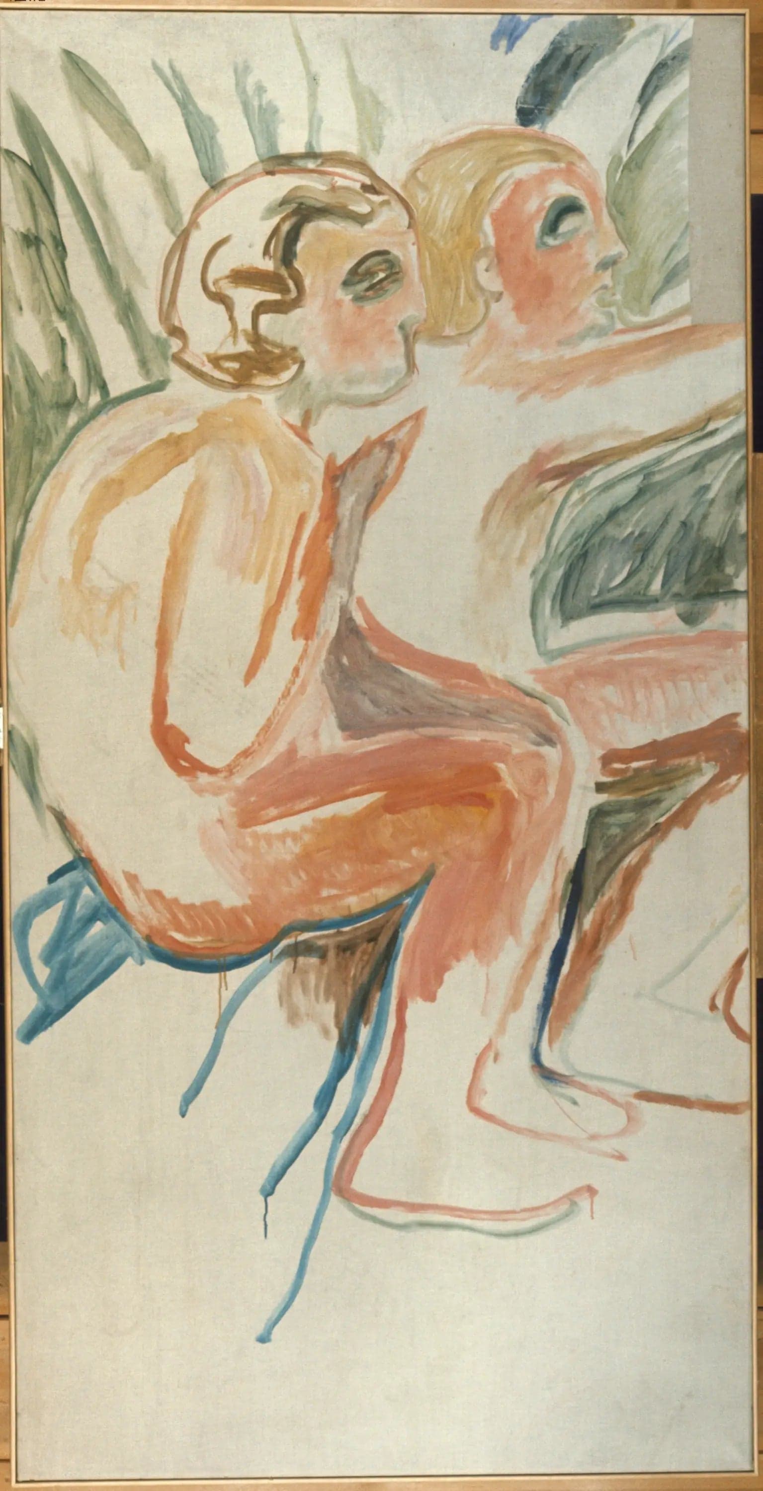 Alma Mater: two children sitting