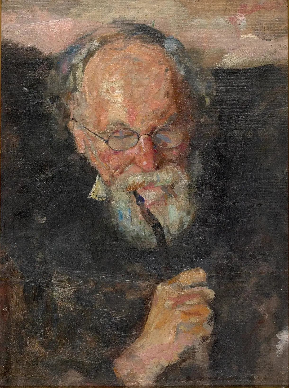Christian Munch with Pipe