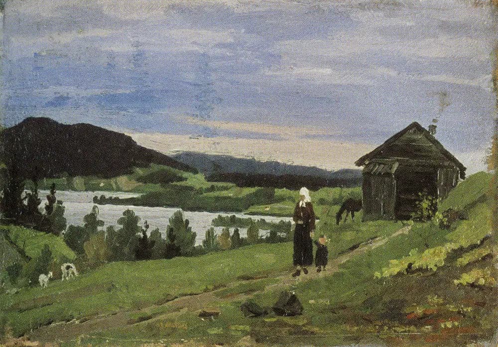 Landscape with a Woman and a Child
