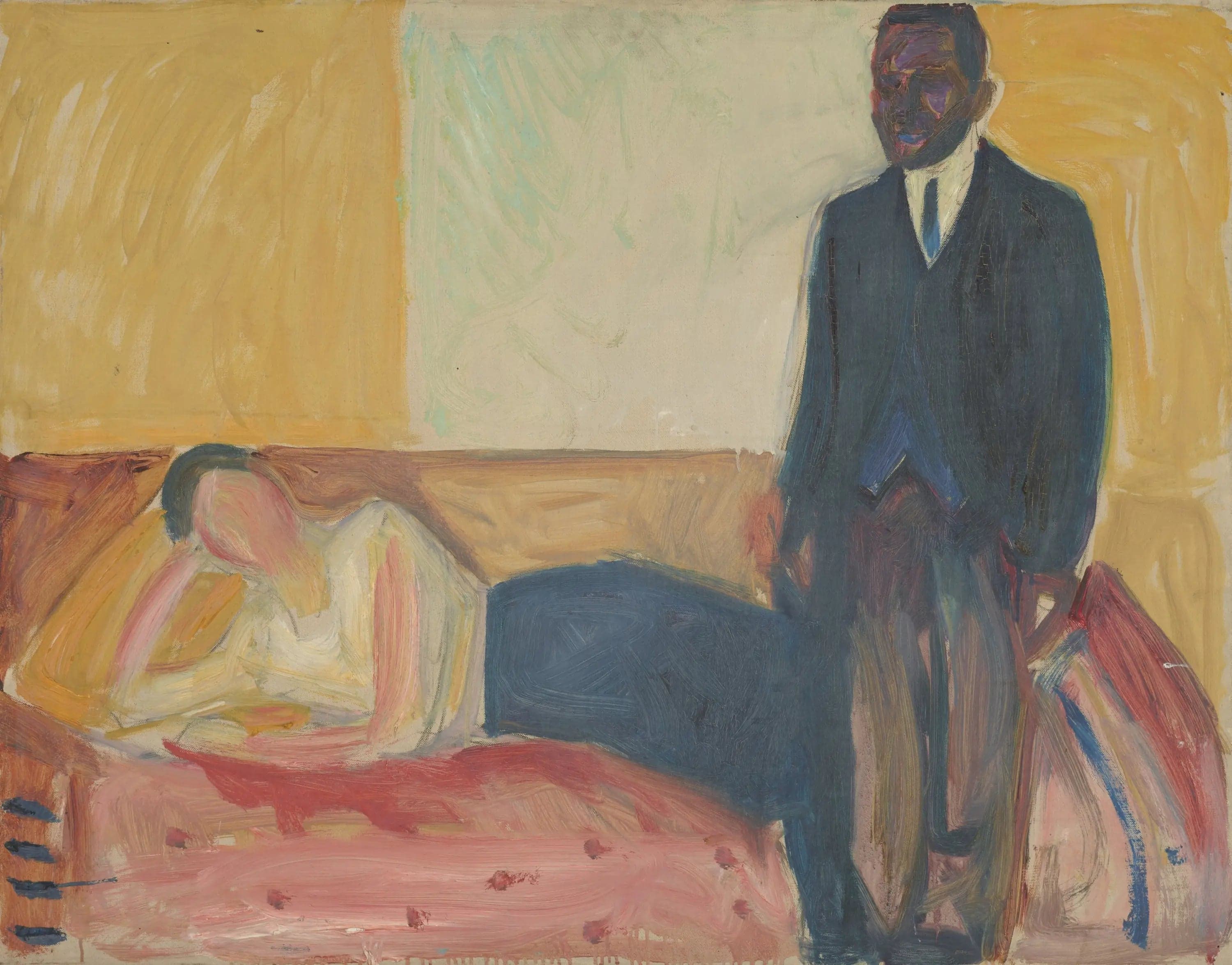 Reclining Woman and African Woman Standing
