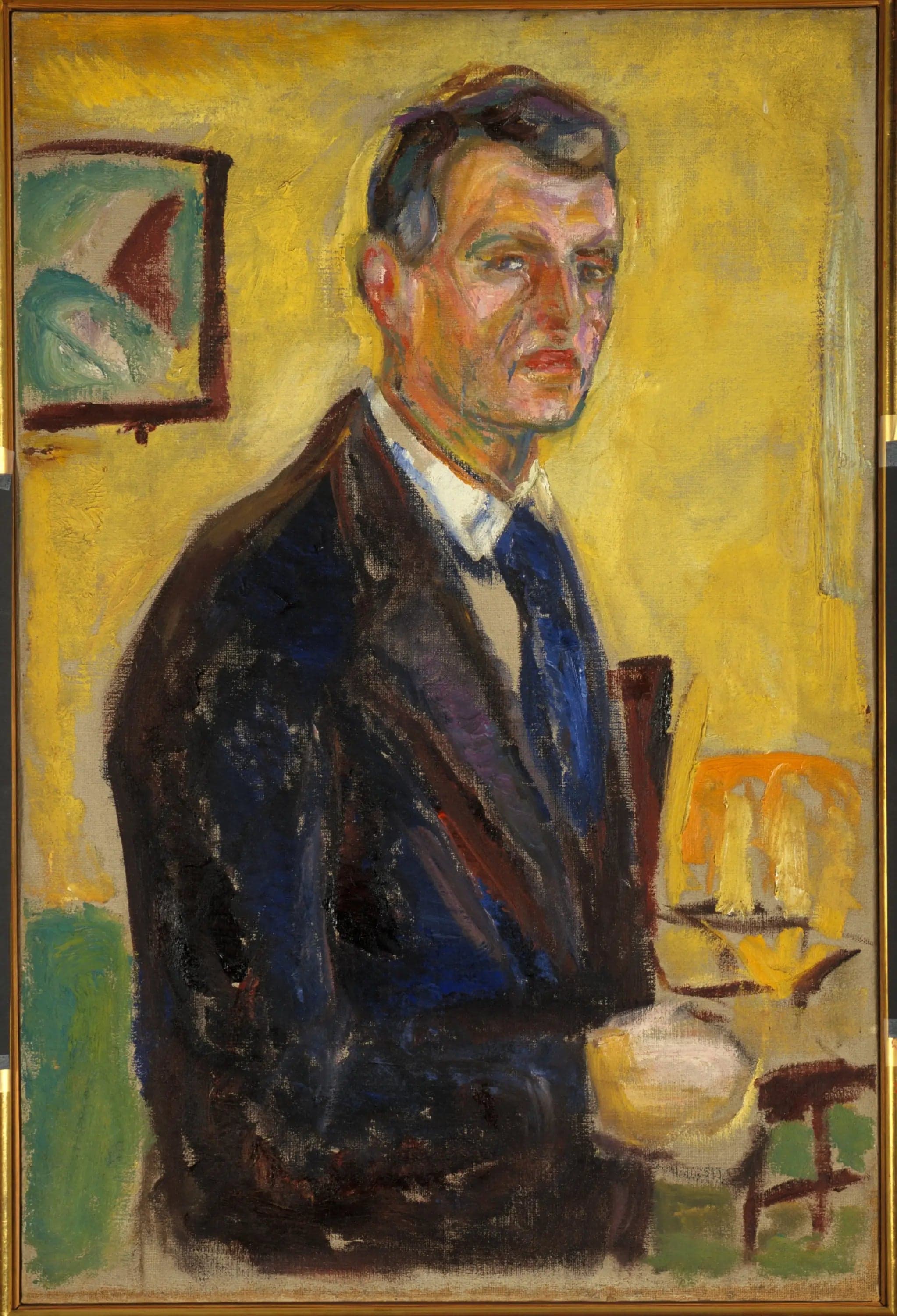 Self-Portrait on a Yellow Background