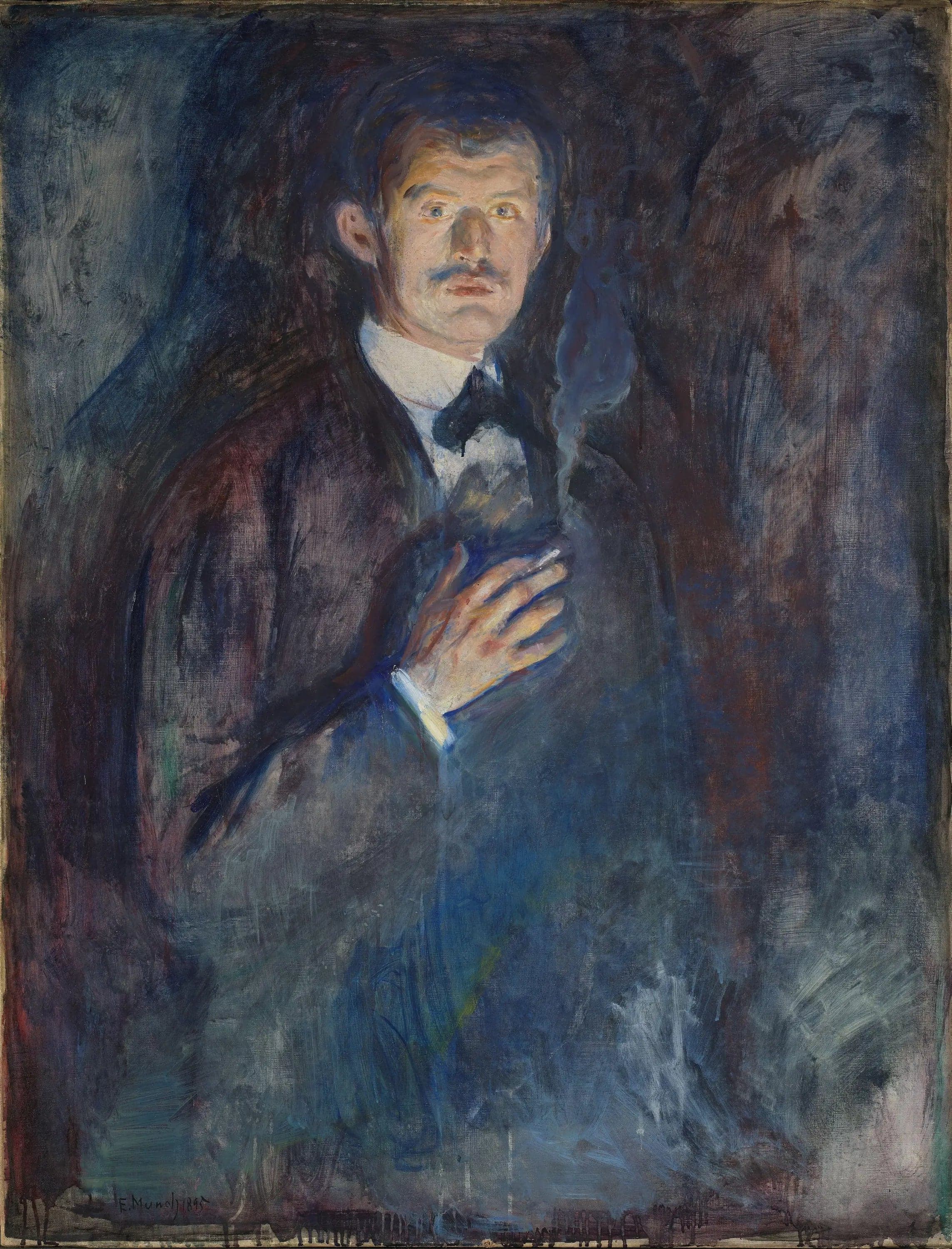 Self-Portrait with Cigarette