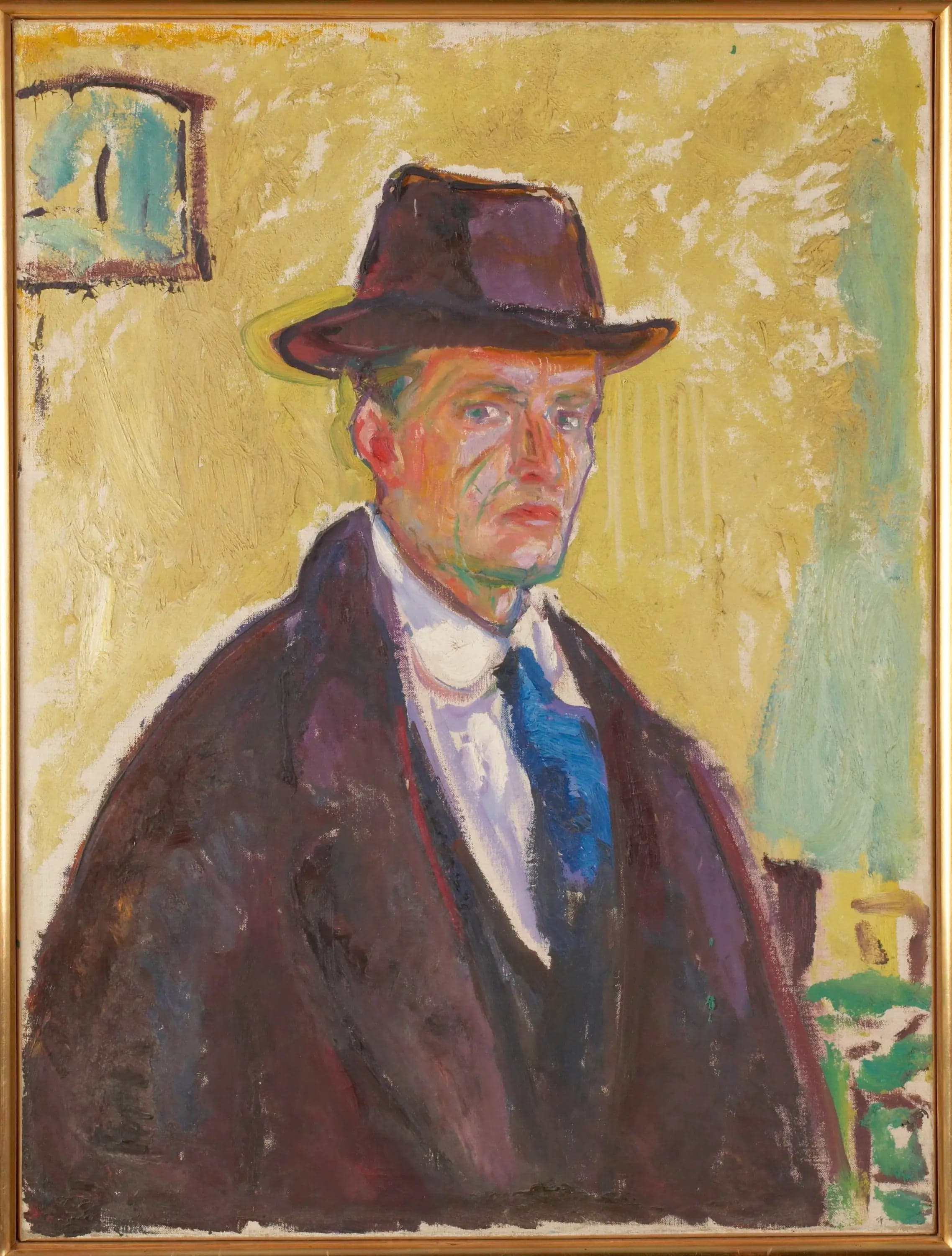 Self-Portrait with Hat and Coat