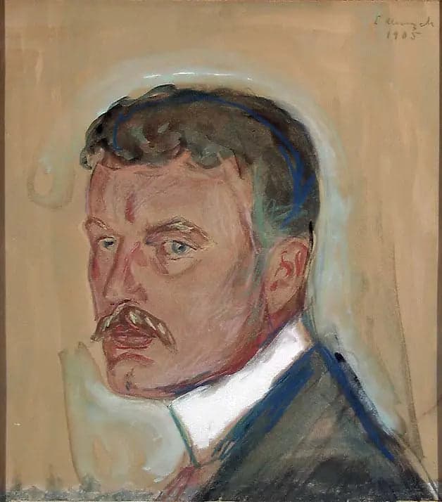 Self-Portrait with Mustache and Starched Collar