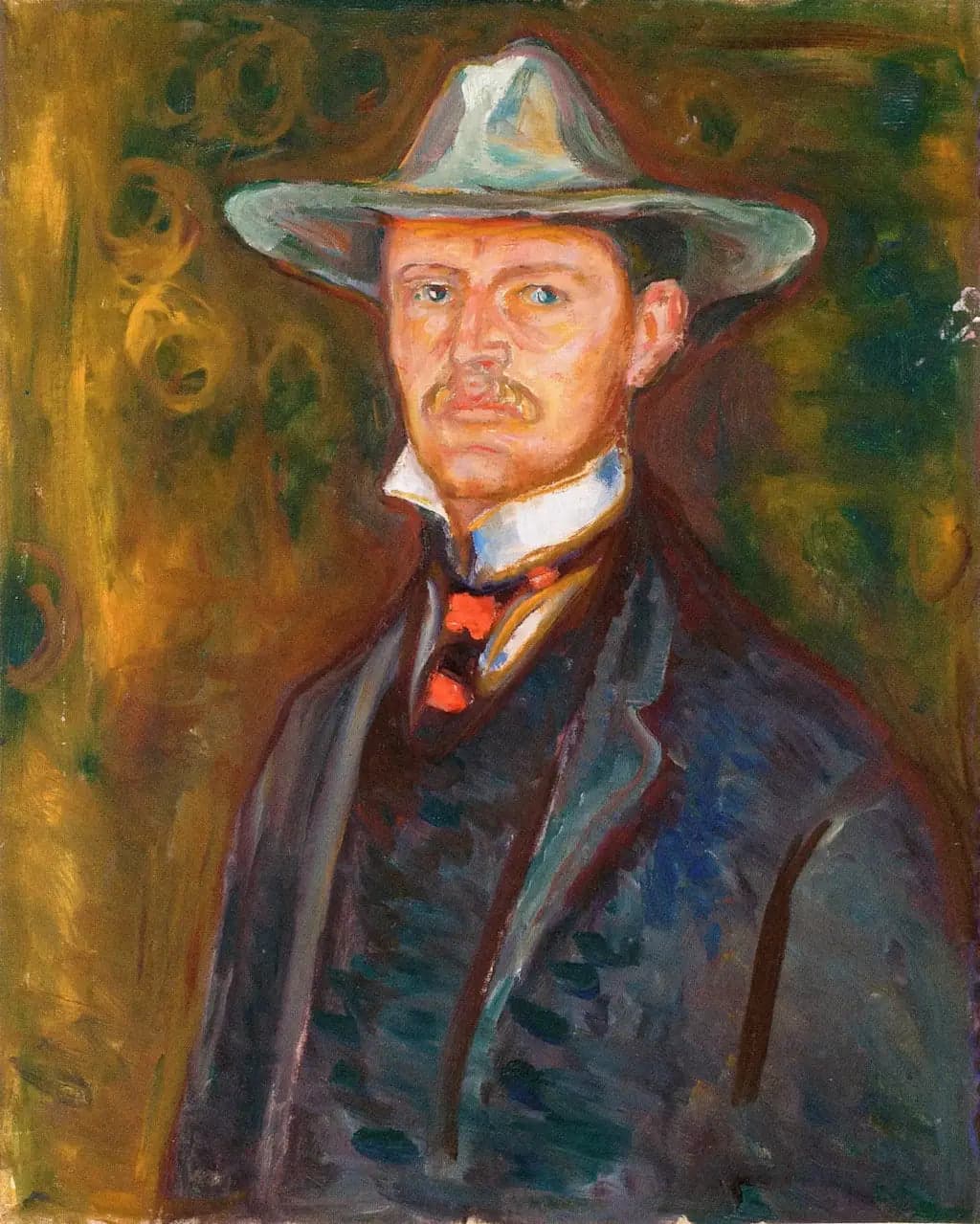 Self-Portrait with Wide-Brimmed Hat