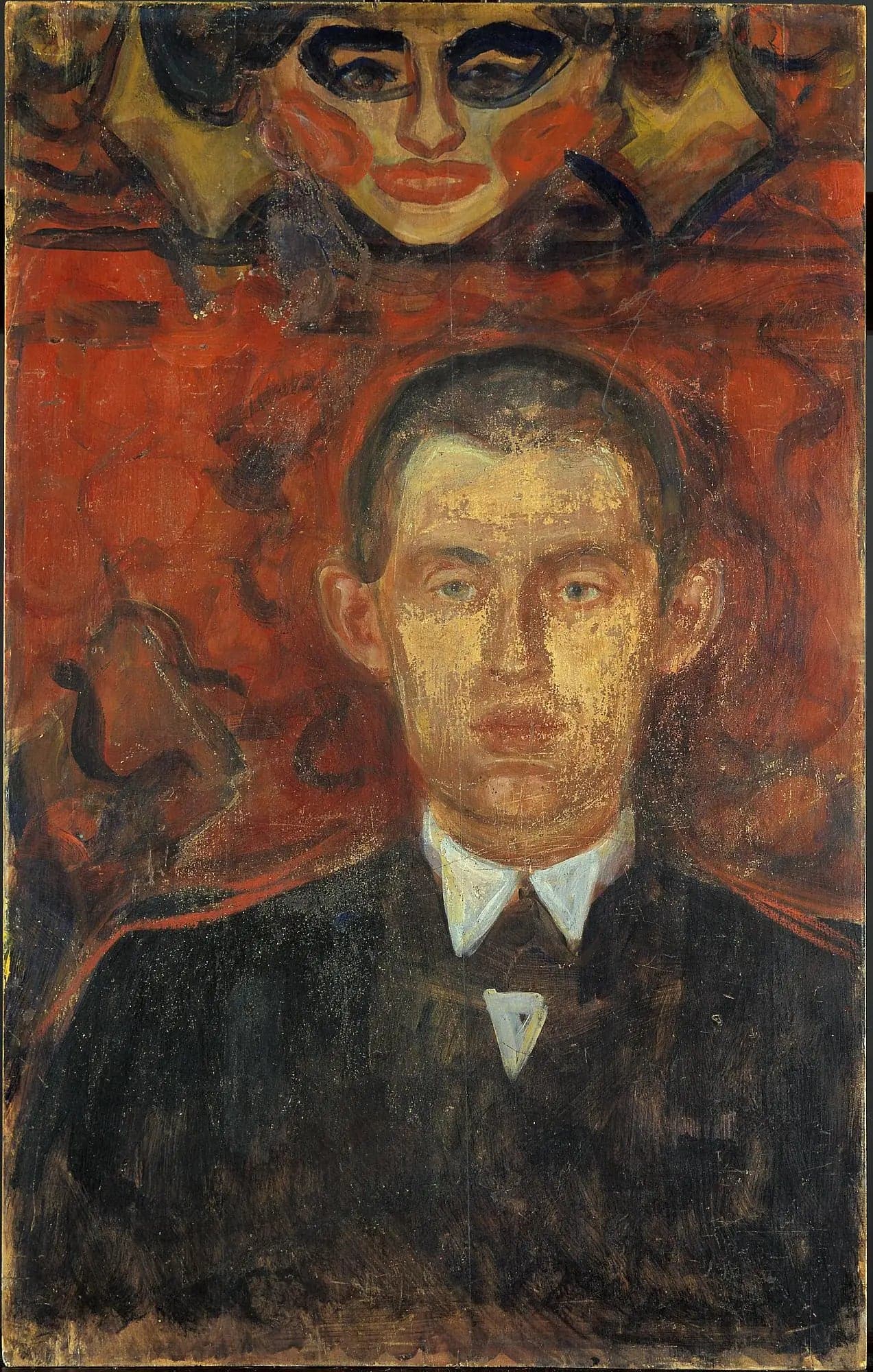 Self-Portrait with a Woman's Mask