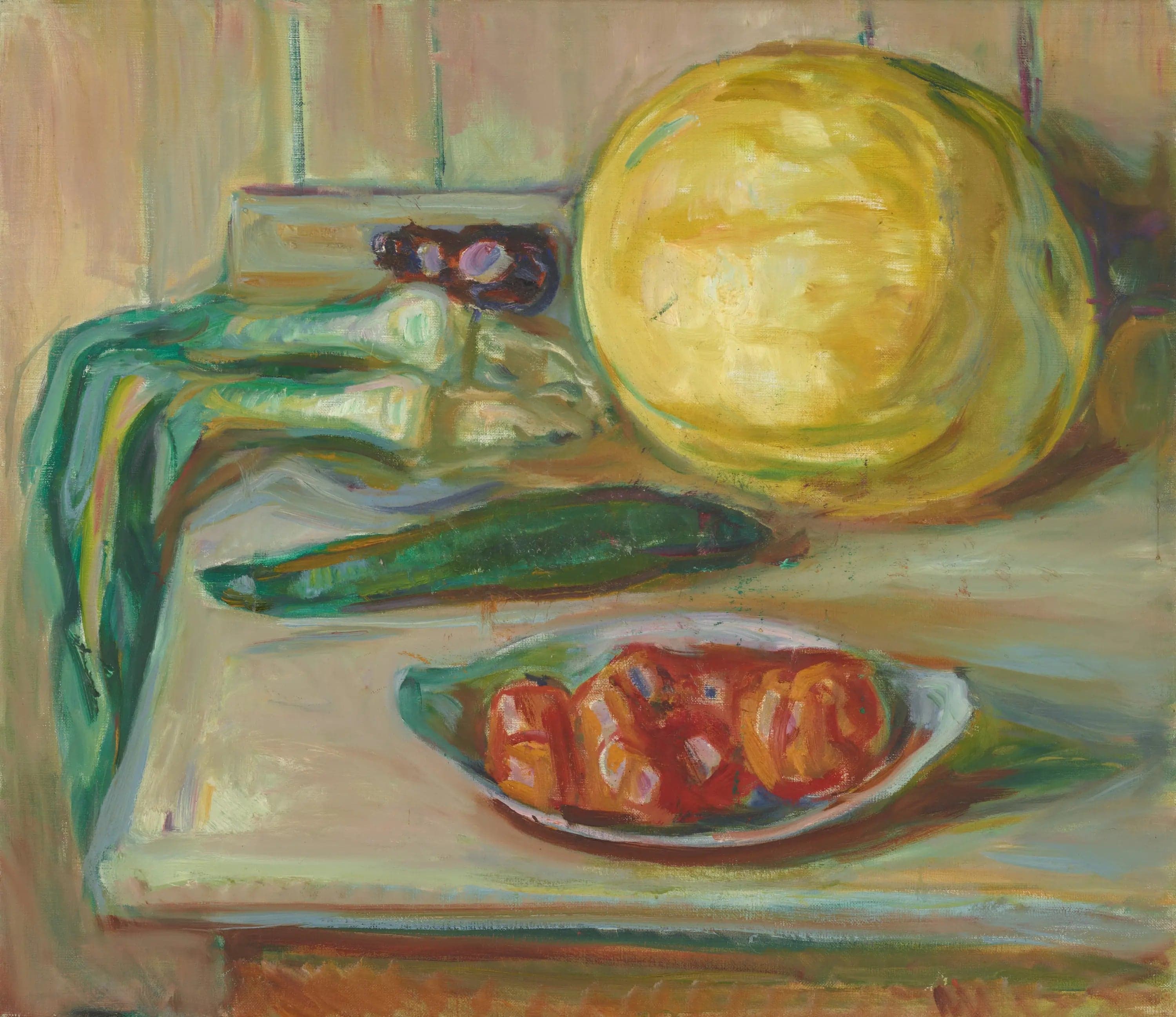 Still Life with Pumpkin and Other Vegetables