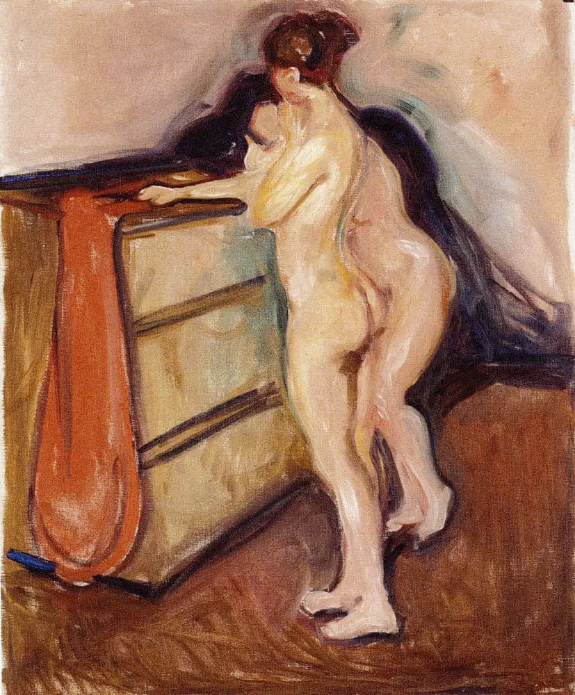 Two Standing Nudes by a Chest of Drawers