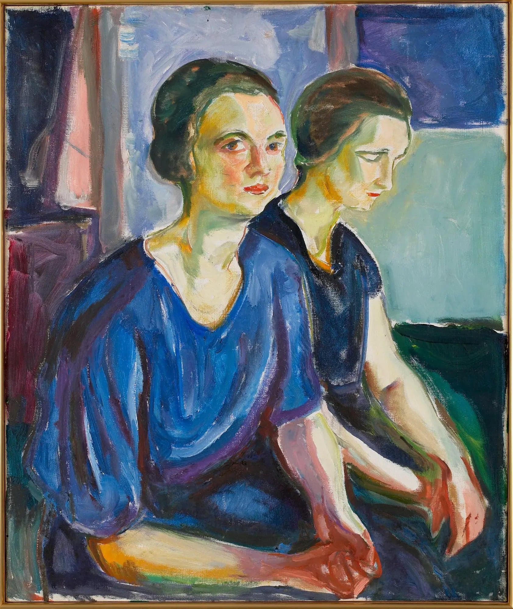 Two Women, Sitting