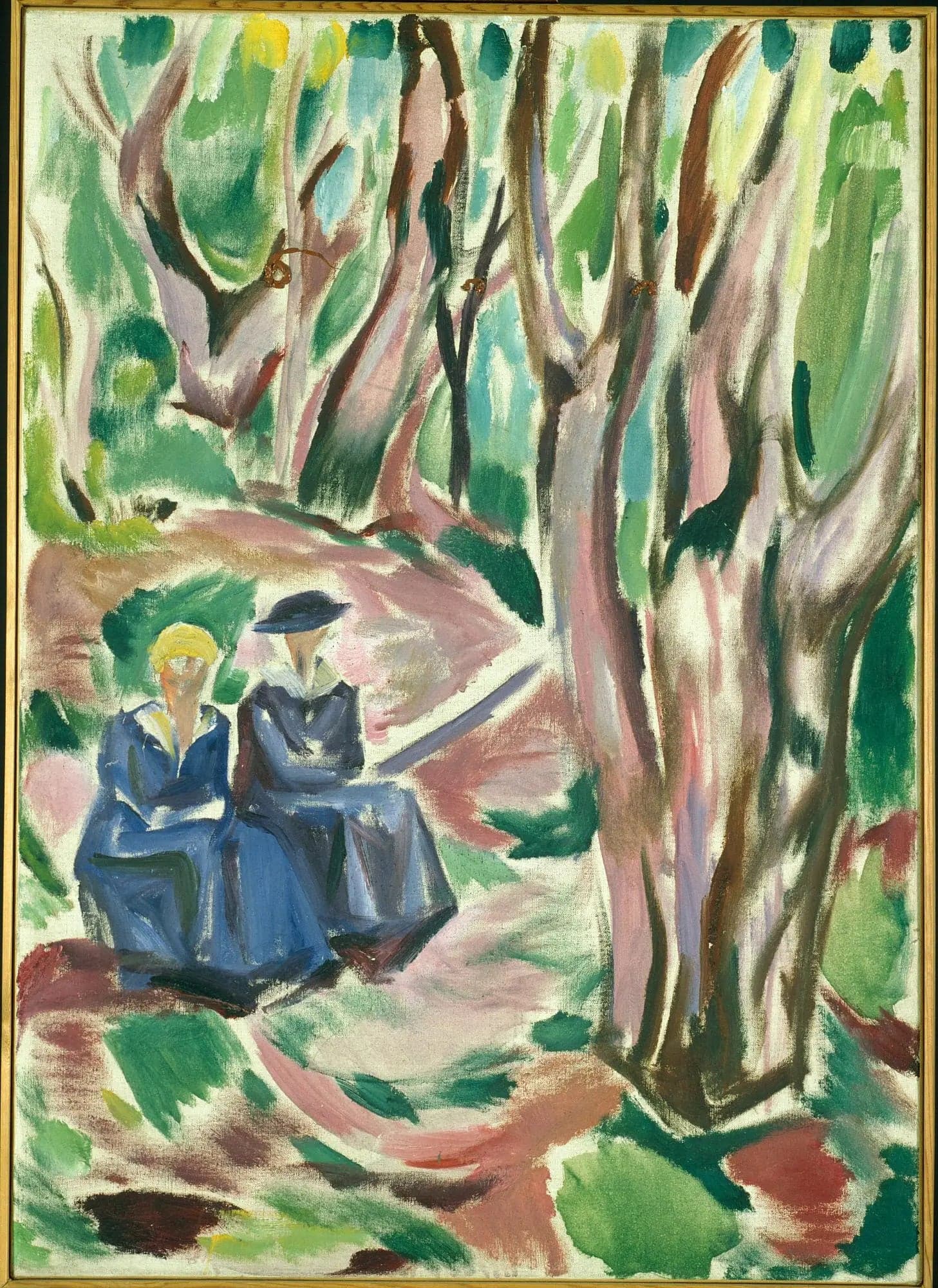 Two Women in the Woods at Ekely