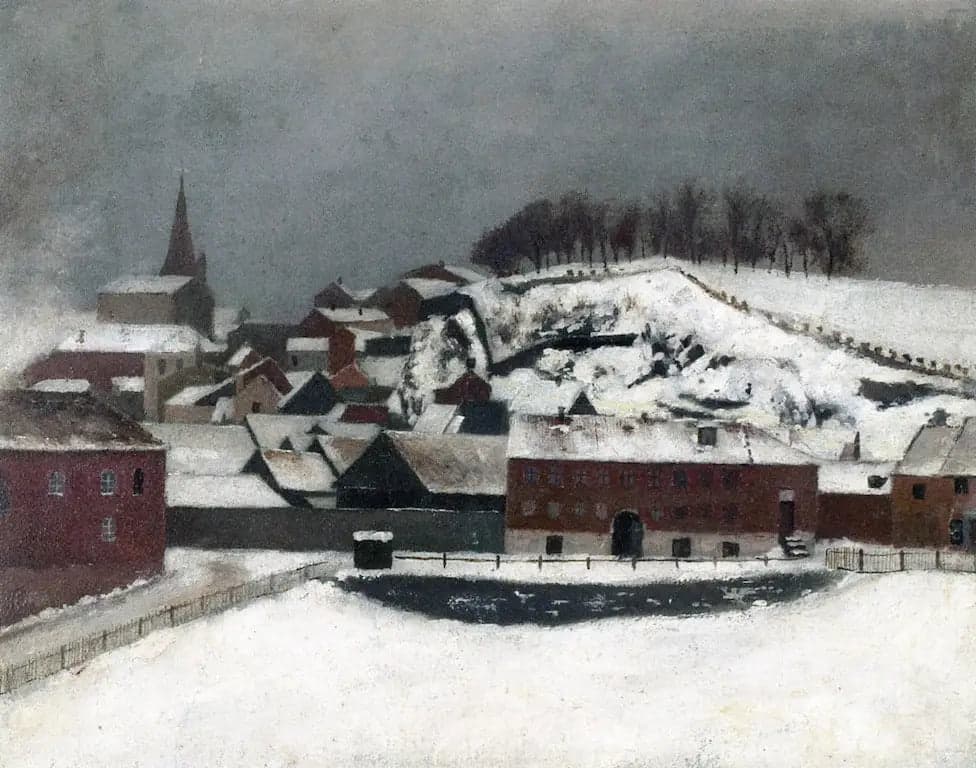 View from Fossveien 7 towards Bergfjerdingen