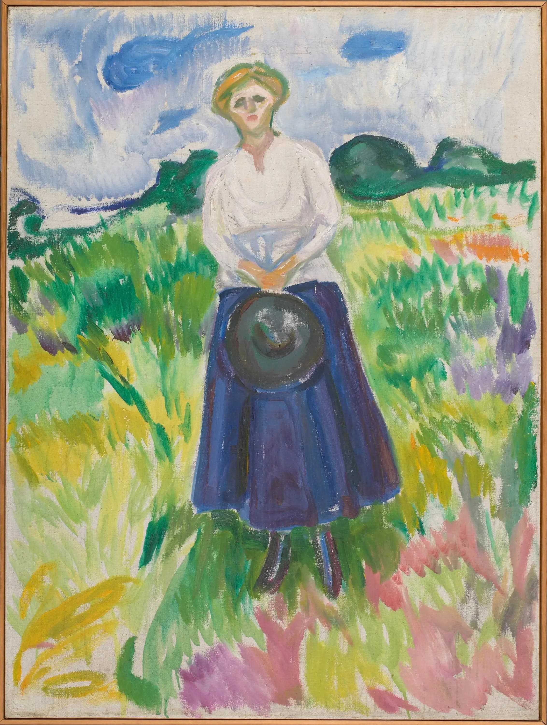 Woman in a Green Meadow