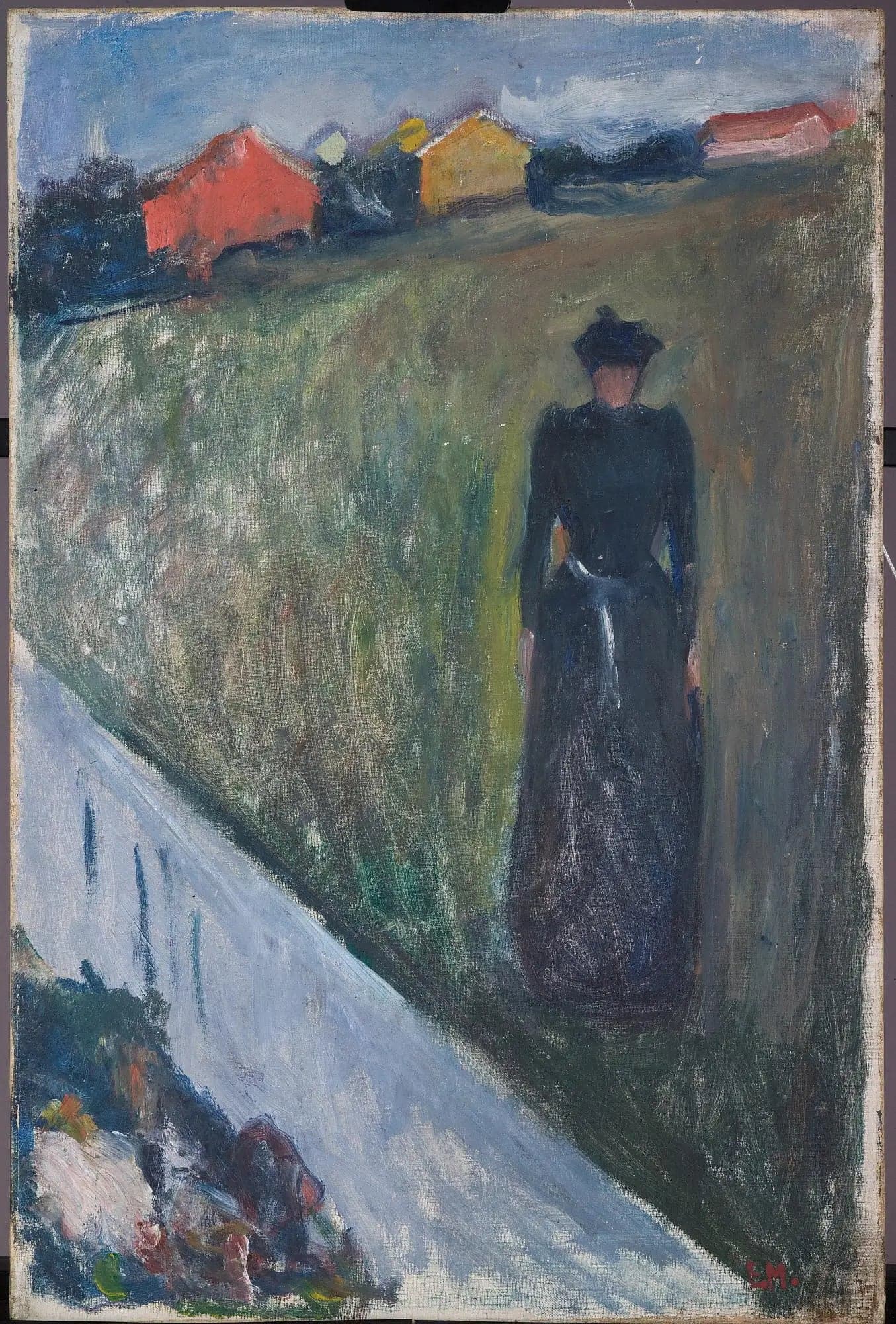 Woman in an Evening Landscape