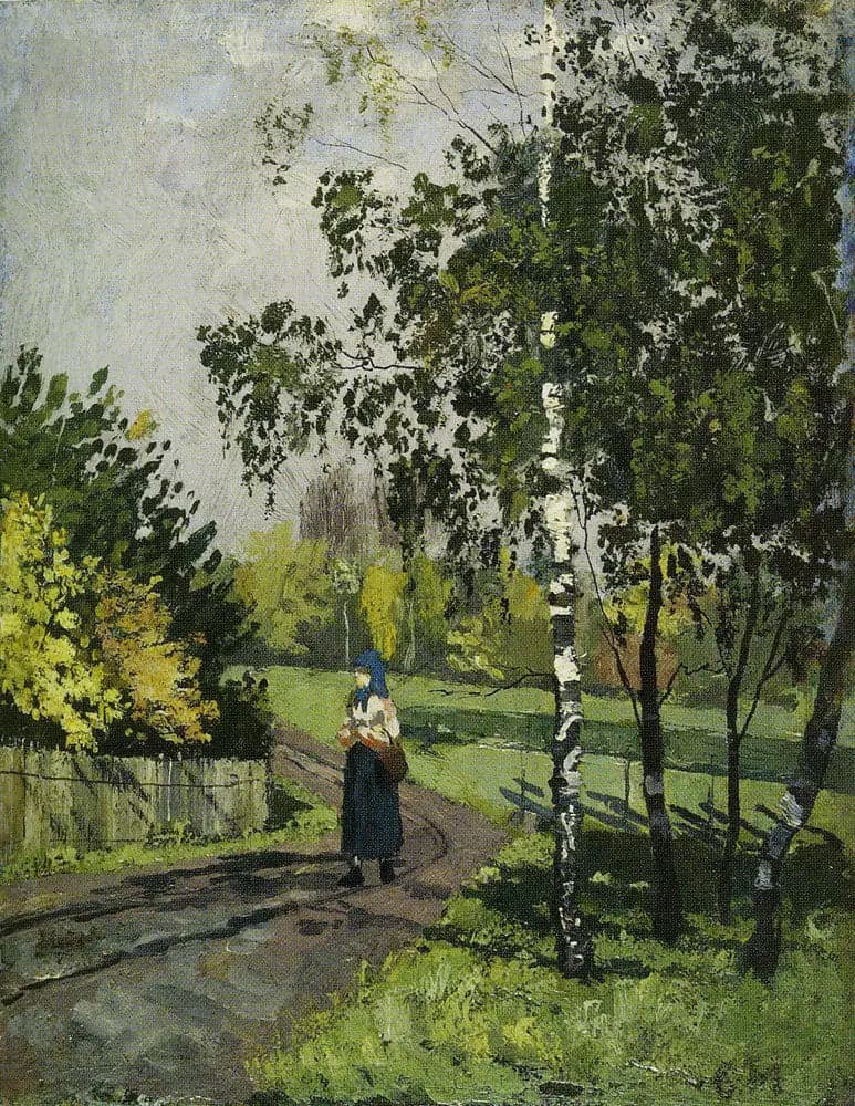 Woman on a Country Road