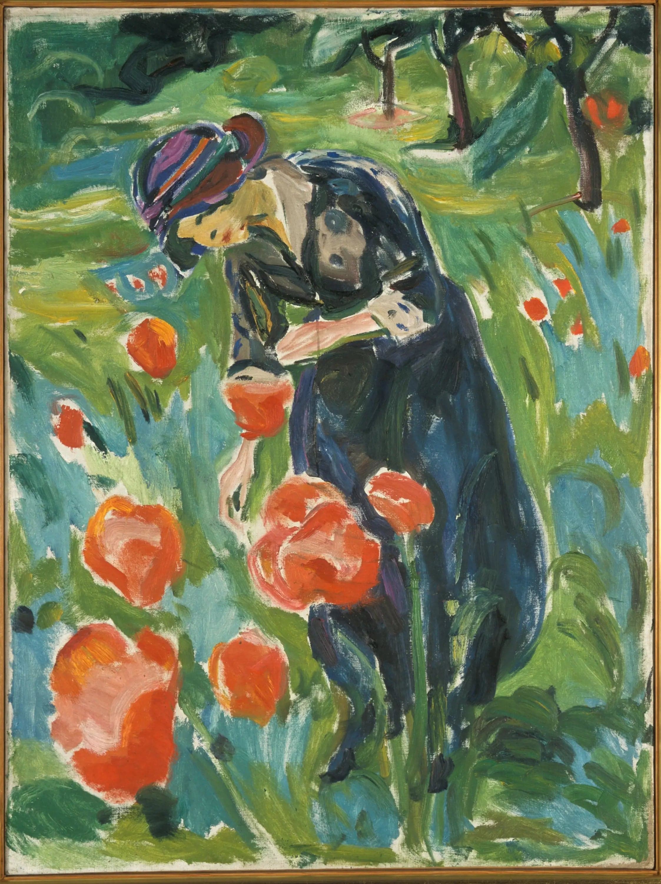 Woman with Poppy