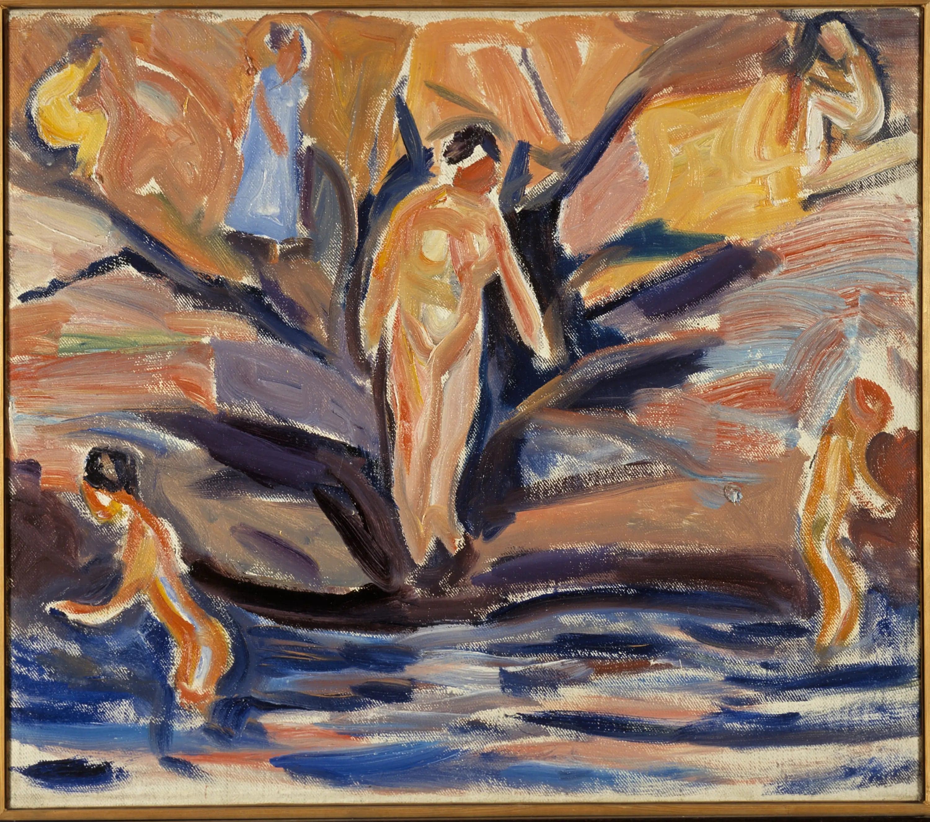 Women and Children Bathing