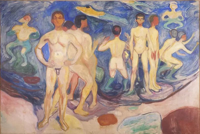 Young Men Bathing