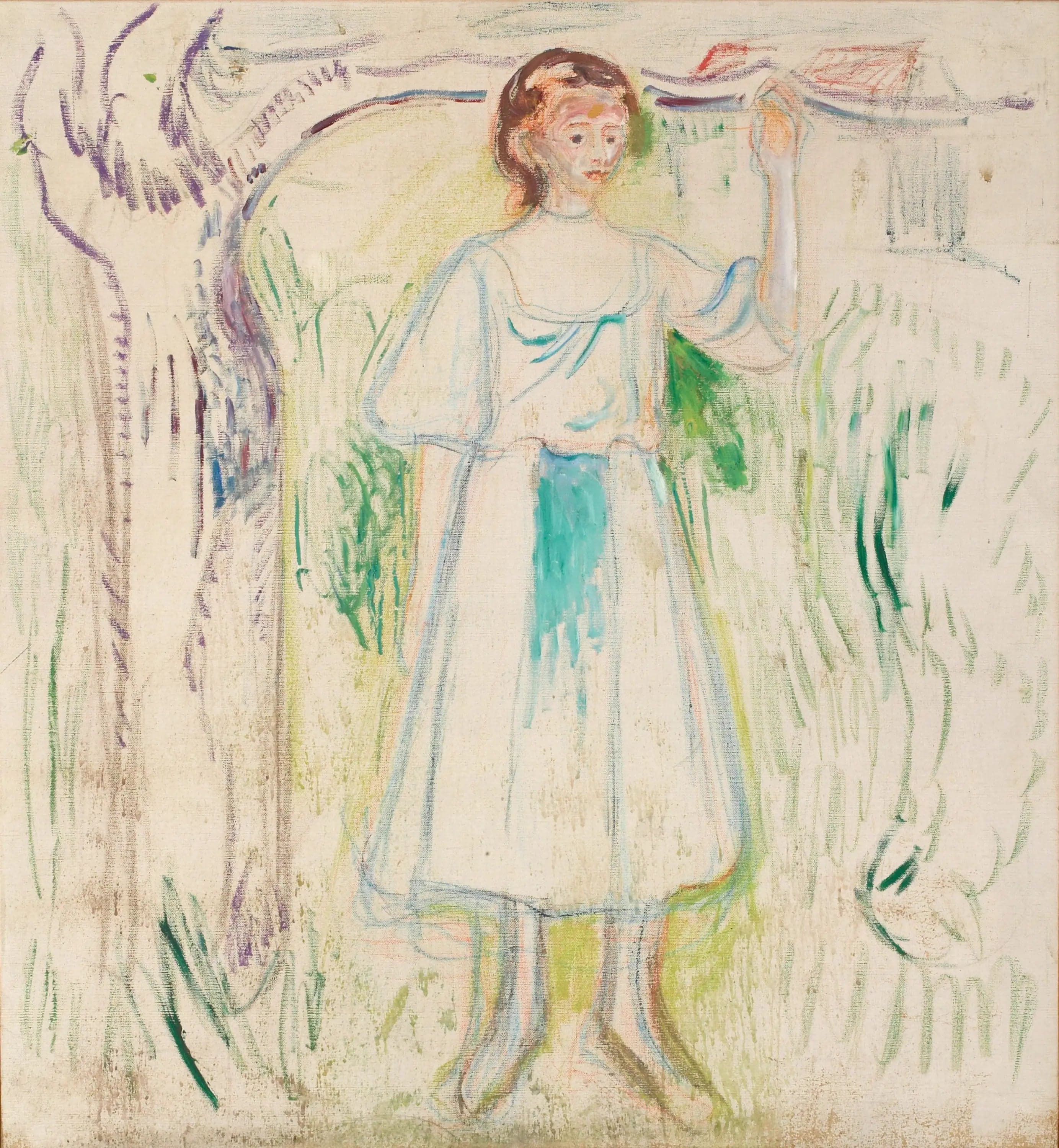 Young Woman Under a Tree