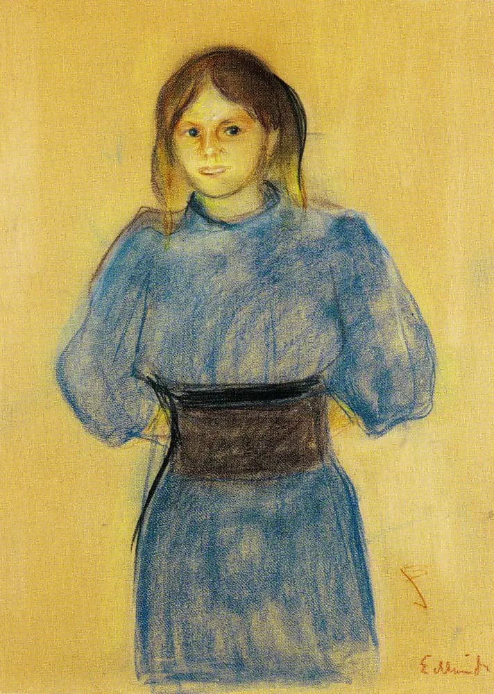 Young Woman in Blue