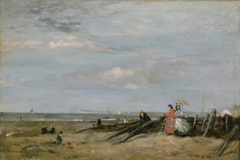 A Beach Scene in Trouville