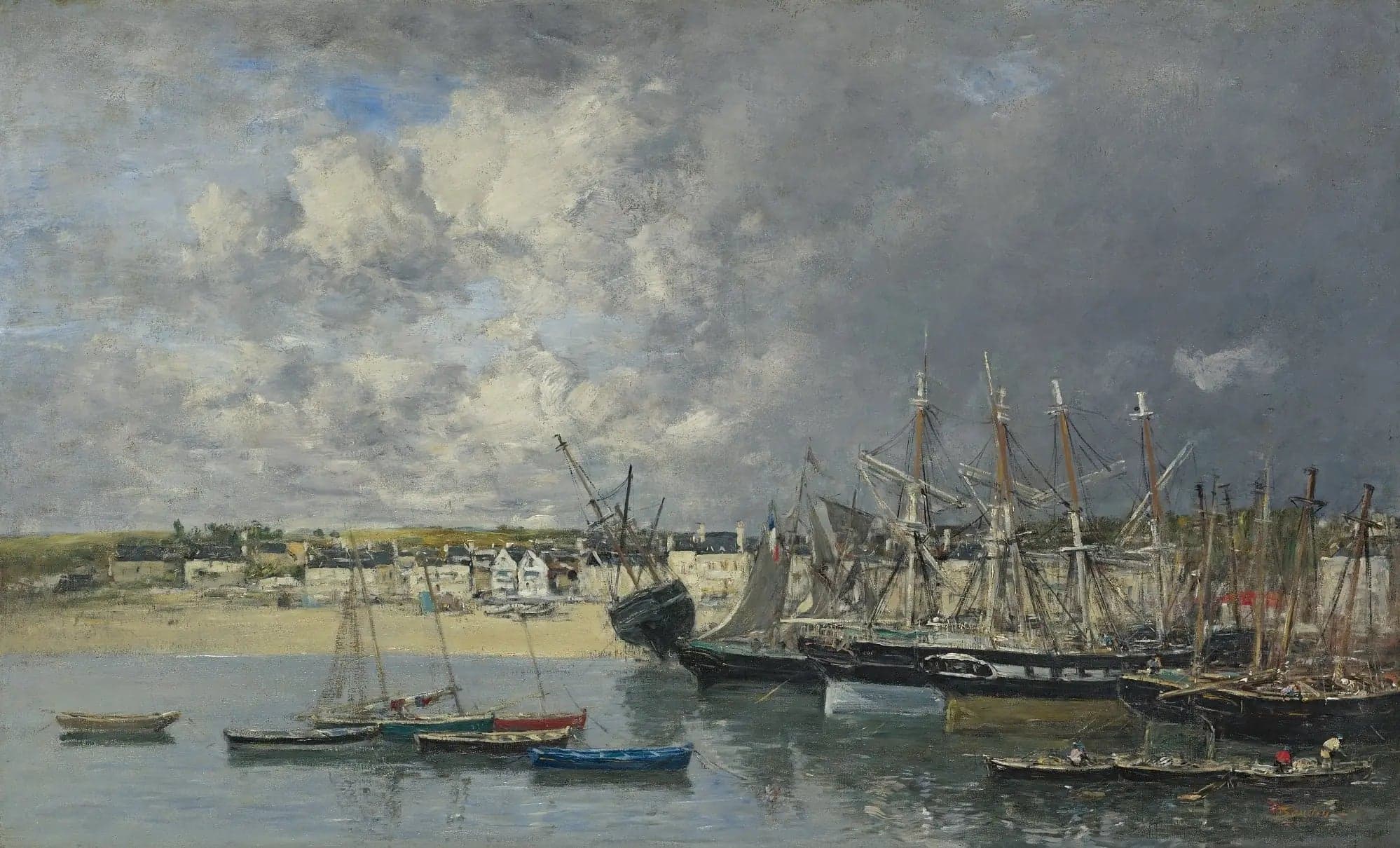 Boats at Anchor in the Port, Portrieux
