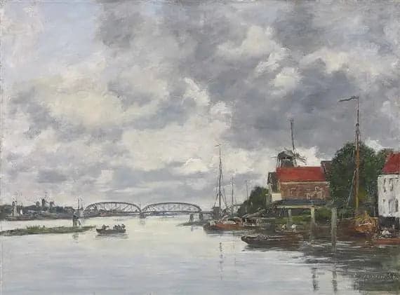 Bridge over the Meuse near Dordrecht