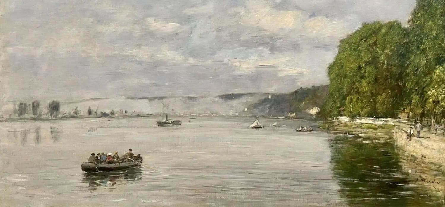 Caudebec-en-Caux, boats on the Seine