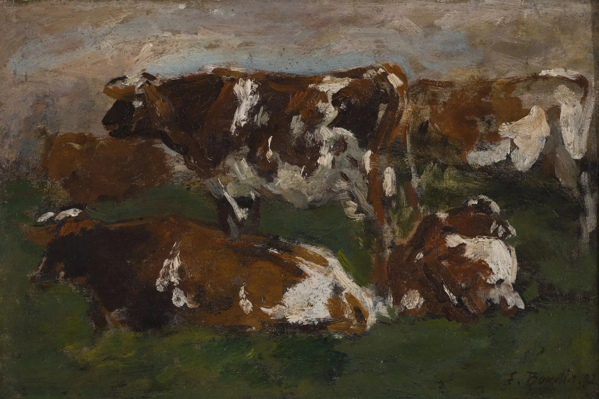 Cows Along the Touques