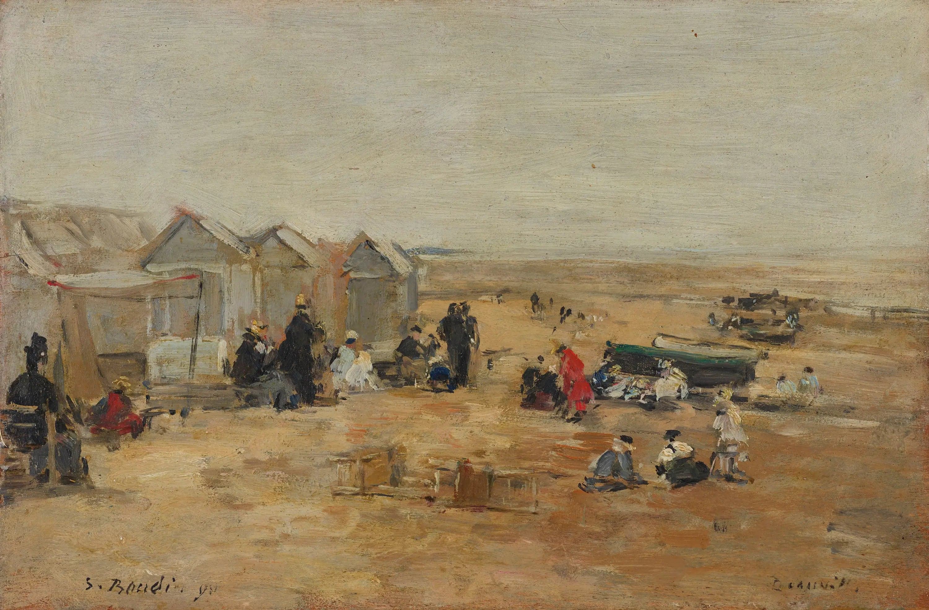Deauville, Beach Scene