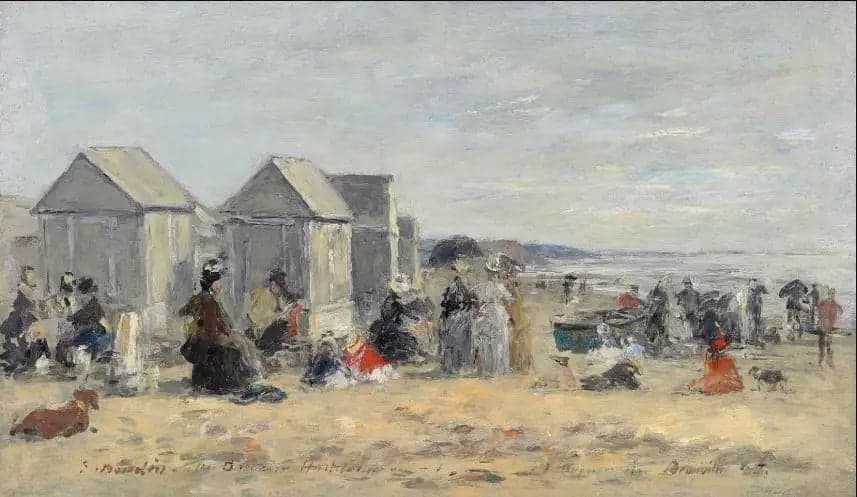 Deauville. Beach Scene