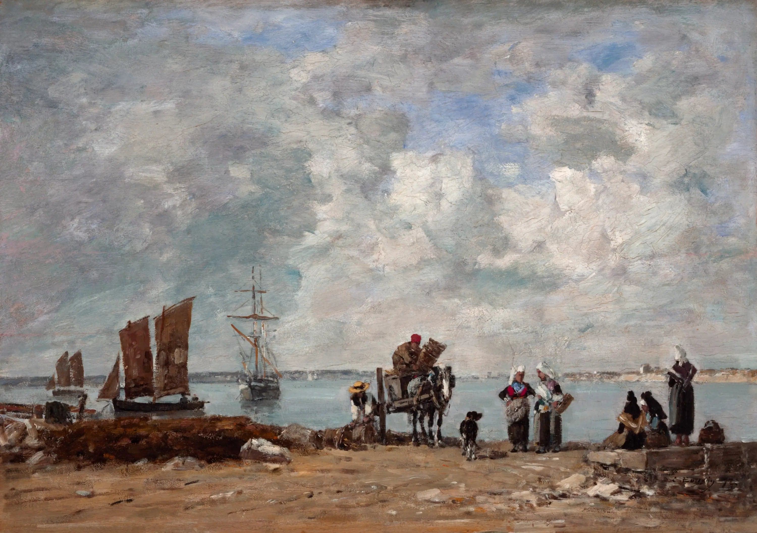 Fisherwomen by the Sea