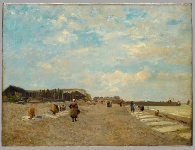 Normans Hanging Laundry on a Beach