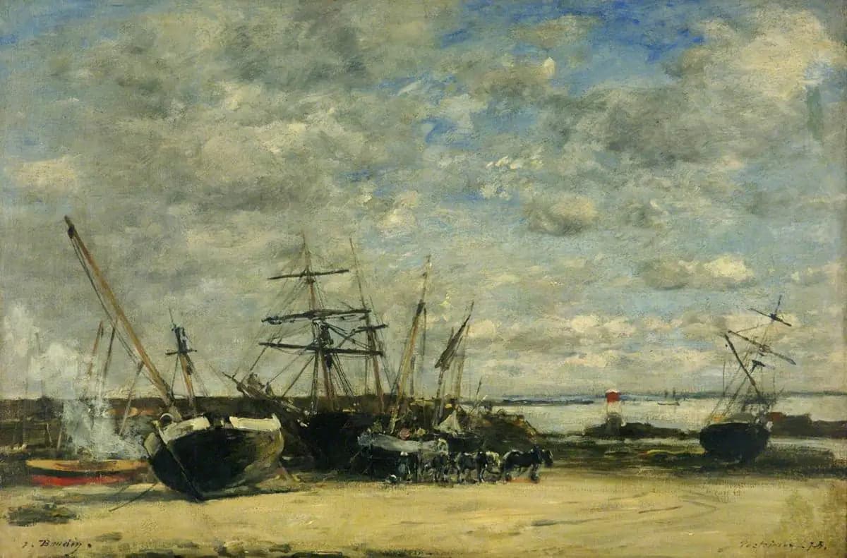 Ships and Horses on the Shore