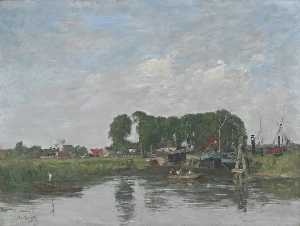 Surroundings of Dordrecht. Boat Repair Yard