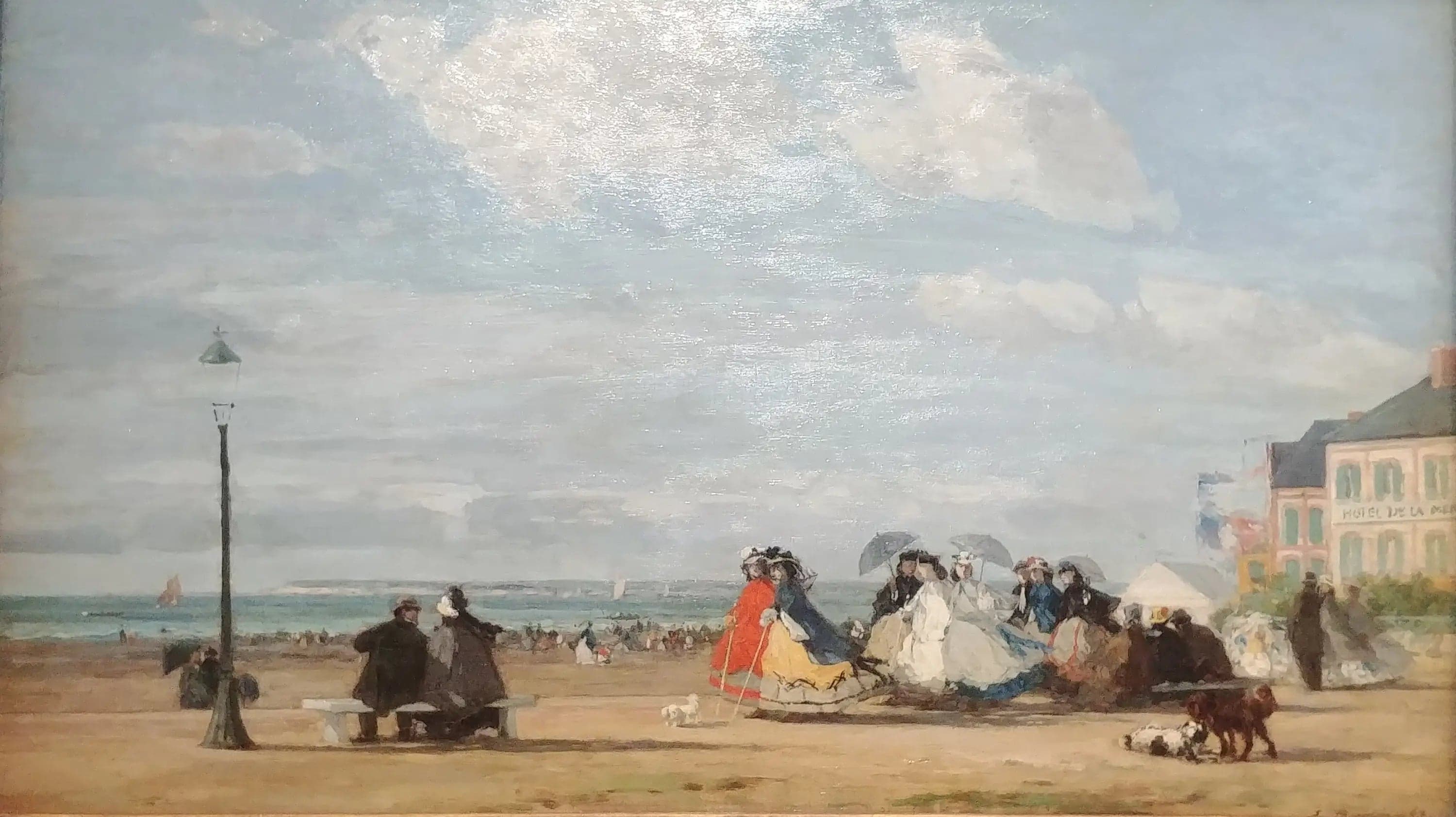 The Beach at Trouville - Empress Eugénie and Her Suite