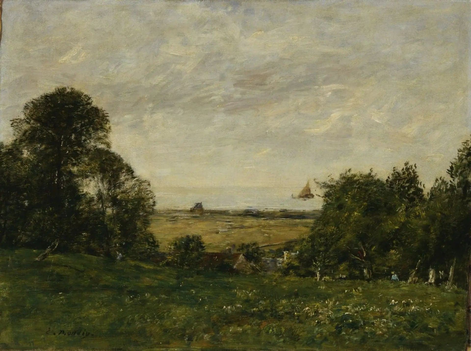 The Coast near Trouville, view from the heights