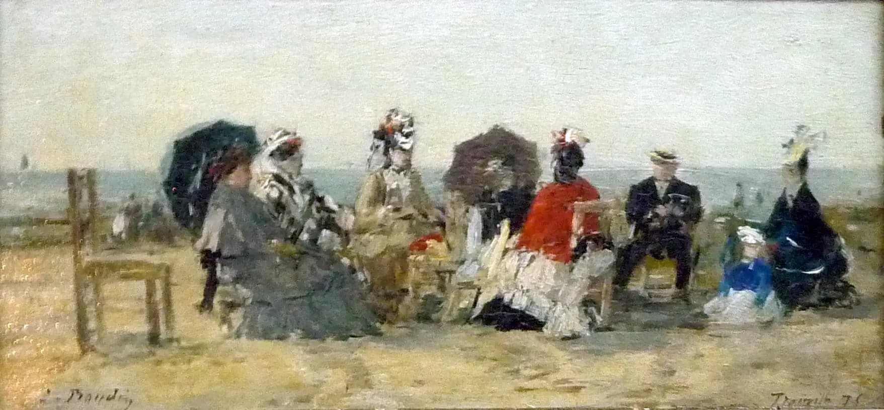 The Conversation on the Beach at Trouville