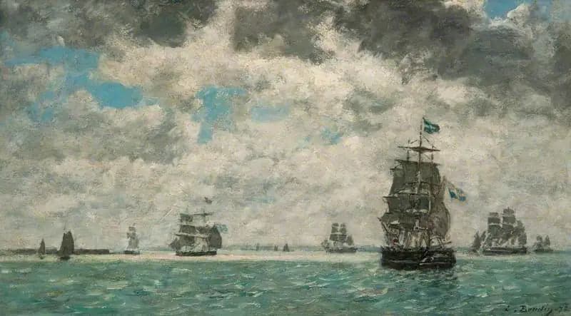 Three-Masted Ship in Front of Antwerp