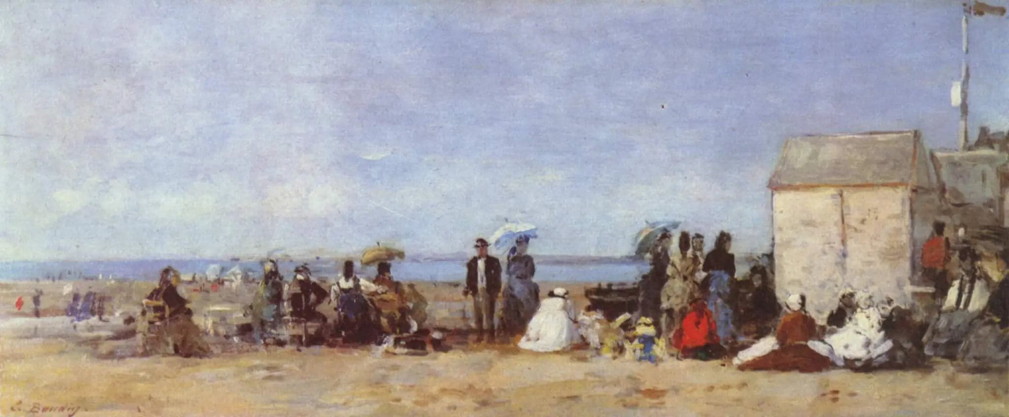 Trouville, beach scene