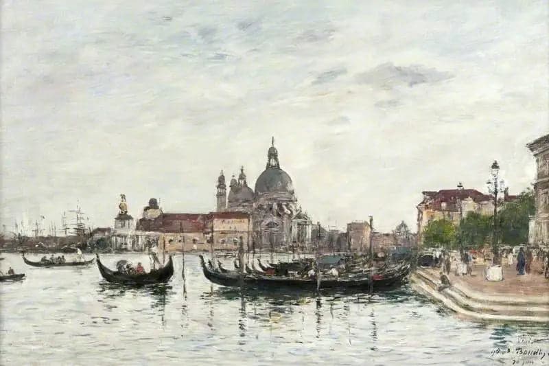 Venice: Santa Maria della Salute and the Dogana viewed from the other side of the Grand Canal