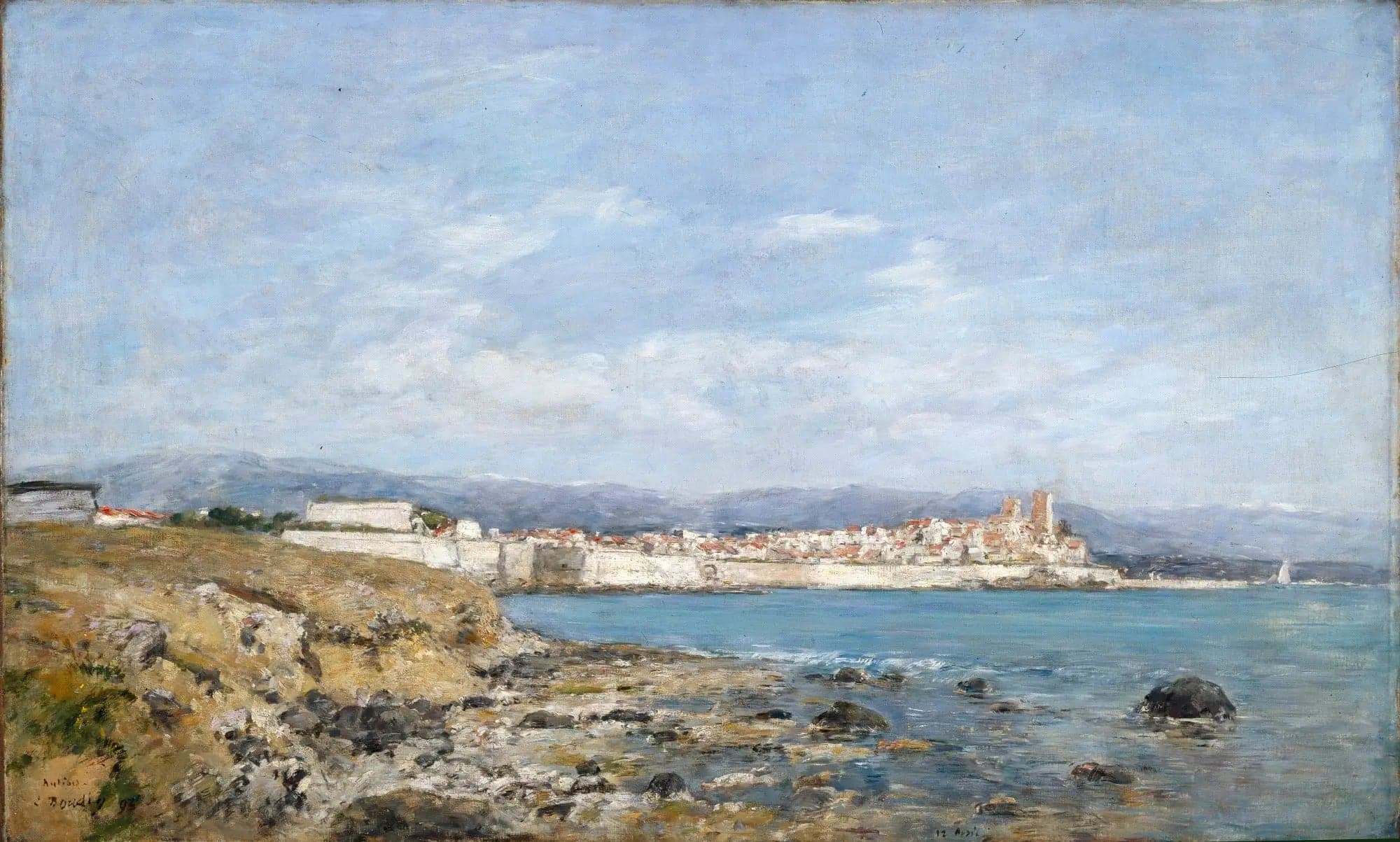 View of Antibes at Sunset