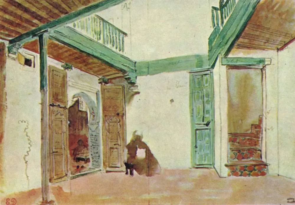 A Courtyard in Tangier